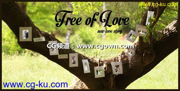 爱情之树Videohive Tree Of Love AE模板的图片1