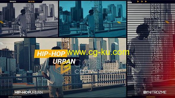 AE模板-Hip-Hop Urban音乐舞蹈宣传片故障画面动画视频的图片1