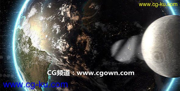 地球标志演绎Videohive Earth Logo Reveal AE模板的图片1