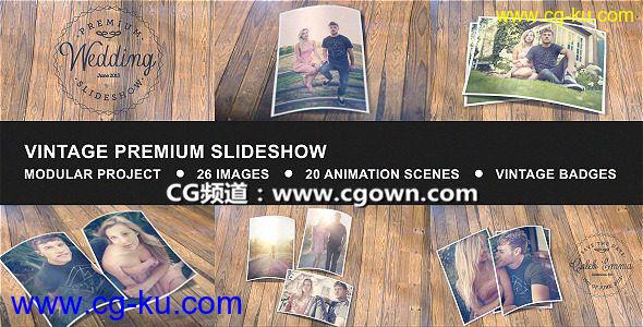 复古高级幻灯片相册Videohive Vintage Premium Slideshow AE模板的图片1