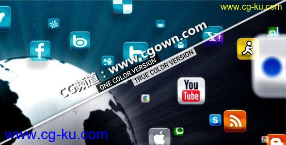 社会网络宣传Videohive Social Network AE模板的图片1