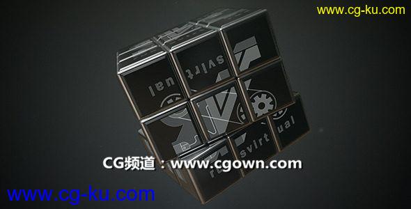 魔方包装动画Videohive Magic Cube AE模板的图片1