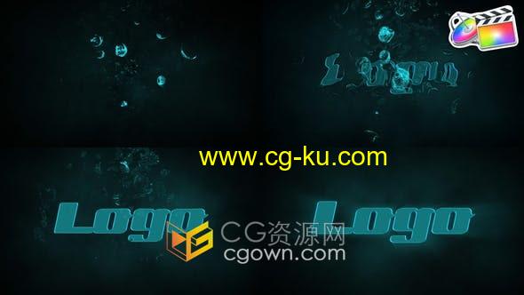 FCPX插件-Water Logo飞溅水滴波浪特效视频片头动画制作的图片1