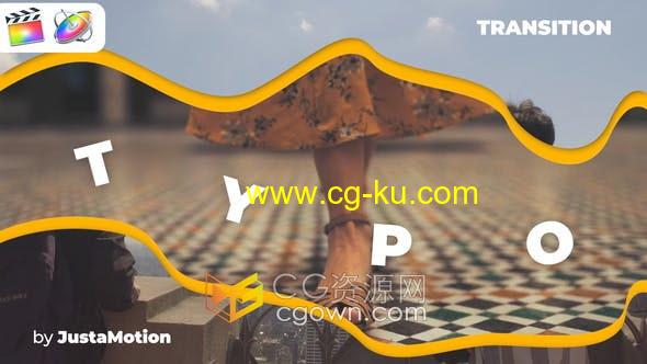 Typo Transitions FCPX插件6组图形动画转场节目采访视频博客使用的图片1