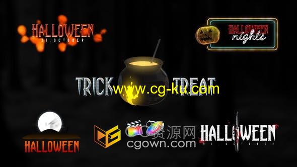 5 Halloween Scary Titles FCPX插件万圣节恐怖标题视频字幕的图片1