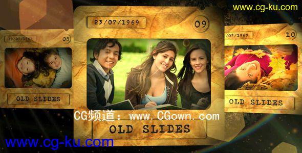 时髦老幻灯片复古相册Videohive Old Slides AE模板的图片1