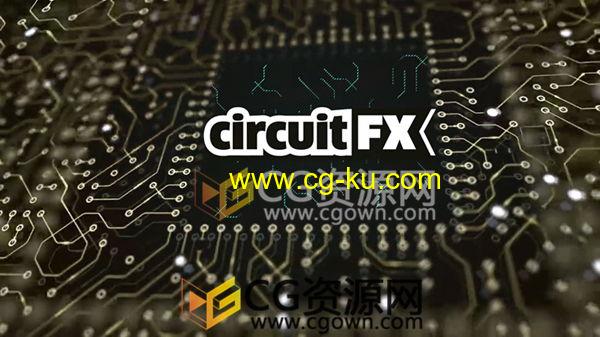 CircuitFX v1.7.5 AE脚本制作高科技电流电路板线路图形动画的图片1