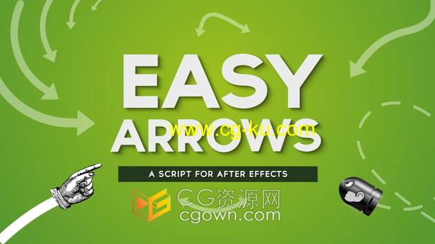 Easy Arrows v1.5.2 AE脚本生成箭头图形自动定向路径动画的图片1