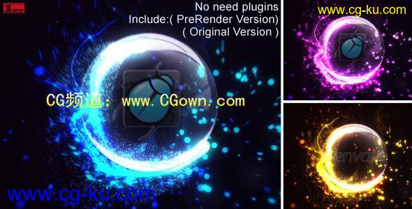 很华丽的粒子火花LOGOipyVideohive Impact Particles Reveal AE模板的图片1