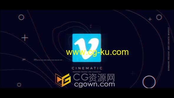 AE模板-数字失真RGB分裂技术故障标志LOGO片头的图片1