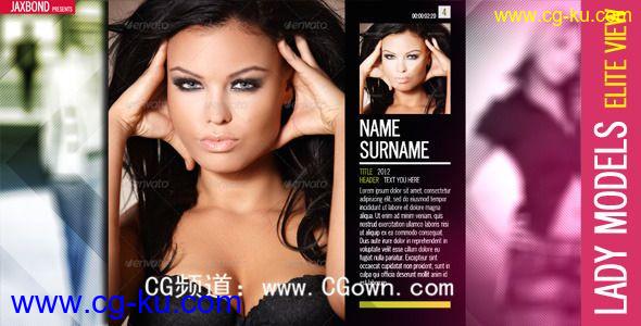 时尚夫人Videohive Lady Models AE模板的图片1