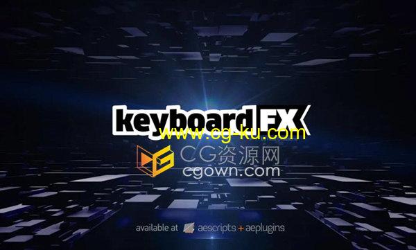 keyboardFX v1.2.5 AE脚本生成键盘操作界面输入打字动画效果的图片1