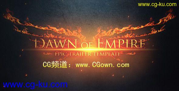 史诗预告黎明帝国 Epic Trailer Dawn of Empire AE模板的图片1