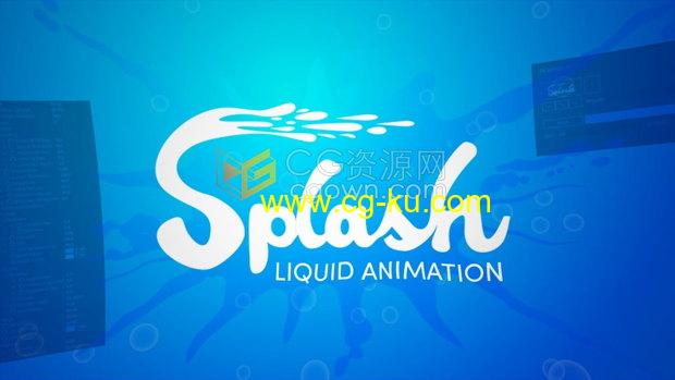 AE脚本 Splash v1.03 2D卡通液体流体飞溅MG图形动画工具的图片1