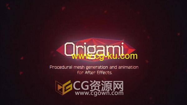 AE脚本 Origamit v1.4.0 折纸动画展开MG动画工具下载的图片1