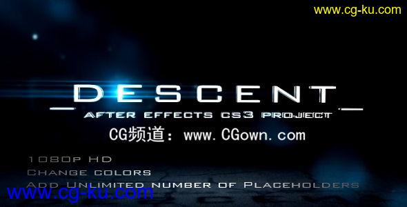 袭击 Videohive DESCENT AE模板的图片1