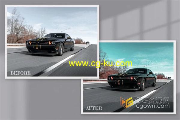 汽车Lightroom Photoshop LUT适合运动生活摄影各类汽车颜色赛车摩托车调色预设的图片2
