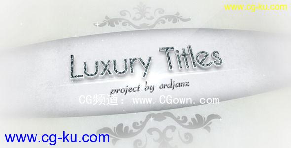 豪华钻石标题LOGO演绎Videohive Luxury Titles Pack AE模板的图片1