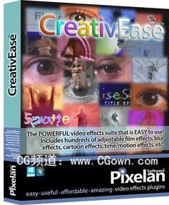 AE 视频特效插件 Pixelan CreativEase v1.0的图片1