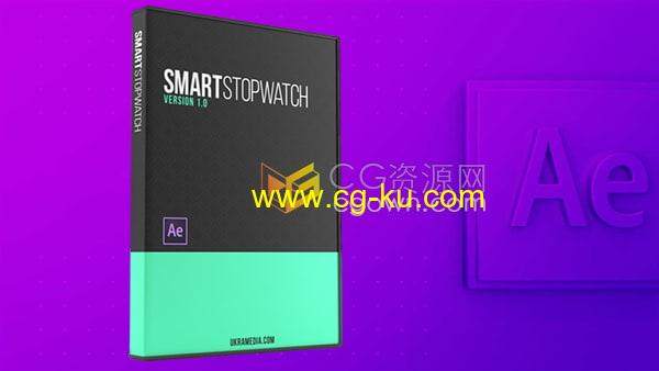 AE脚本 Smart Stopwatch v1.1 数字秒表计时计时动画生成与控制工具的图片1