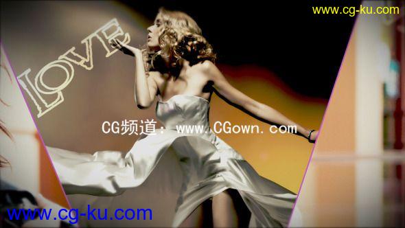 动态线路分屏动画VideoHive Line Slide Show AE模板的图片1