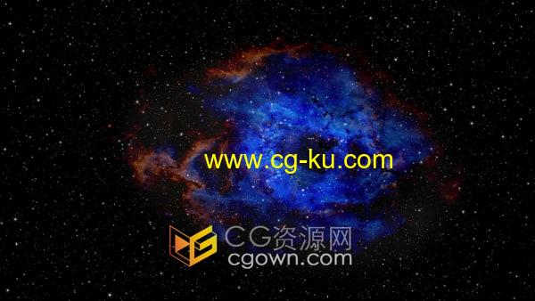 穿越星云银河系恒星抽象3D动画场景背景视频素材下载的图片1