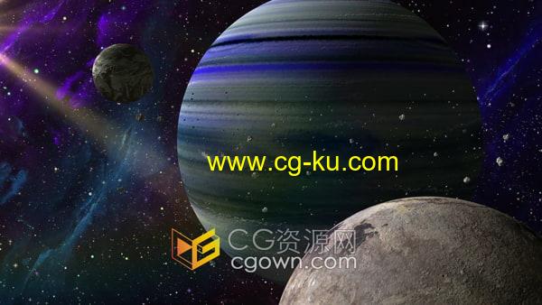 太阳系外行星05银河系星球动画场景视频素材下载的图片1