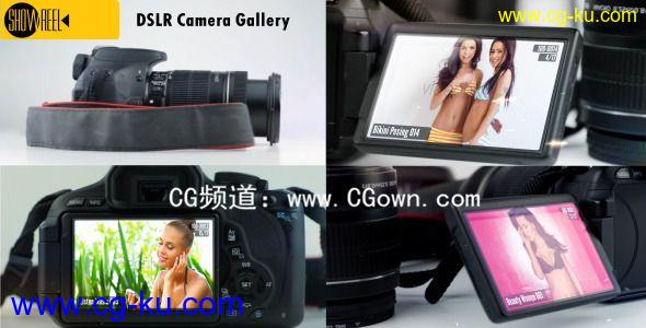 单反相机照相馆Videohive Photo Gallery on a DSLR Camera AE模板的图片1