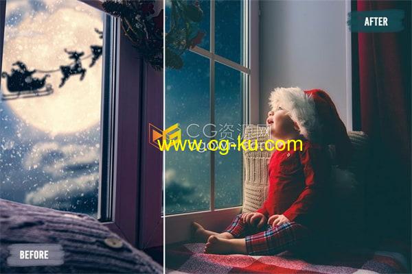 50个冬至圣诞新年节日氛围童梦色彩专业电影级调色LUT预设免费下载的图片2