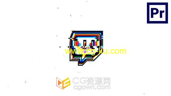 PR模板-故障效果Cyber Glitch Logo动画的图片1