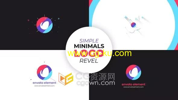 AE片头视频模板五种效果图形LOGO动画制作的图片1