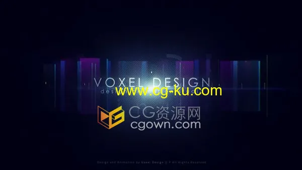 AE模板-彩色半透明形状图层不规则运动光效演绎标志LOGO动画的图片1