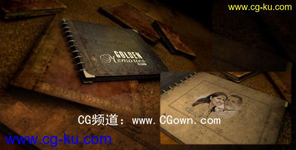 金色回忆相册Videohive Golden Memories Album AE模板的图片1