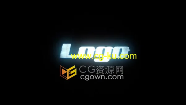 AE片头模板动态动画故障和扭曲效果LOGO标志展示的图片1