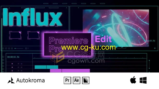 Autokroma Influx v1.1.1插件支持AE/AME/PR软件导入特殊视频编码格式素材文件的图片1