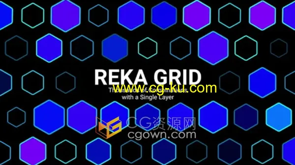 Reka Grid v1.0a AE插件生成网格图形矩阵排列动画的图片1