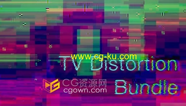 TV Distortion Bundle v2.7 AE/PR制作画面故障RGB色彩分离干扰损坏特效插件的图片1