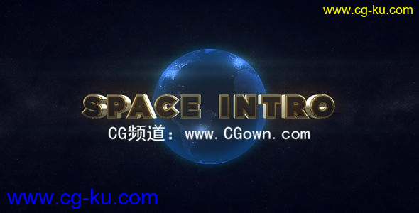 地球空间片头Videohive Space Intro Element 3D AE模板的图片1