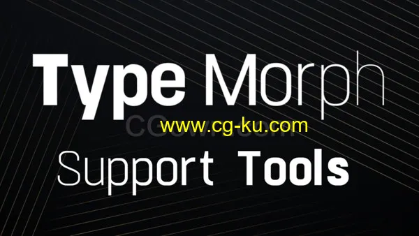 AE脚本 Type Morph v2.4 文字字体粗细变形动画效果的图片1