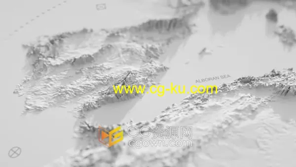 3D山脉世界地图冒险旅行标志LOGO公司企业版图介绍片头AE模板的图片1