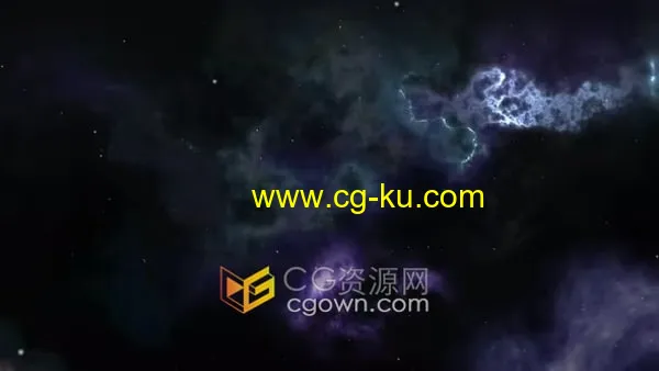 背景视频素材宇宙深色场景星系星云科幻天空效果4K分辨率的图片1