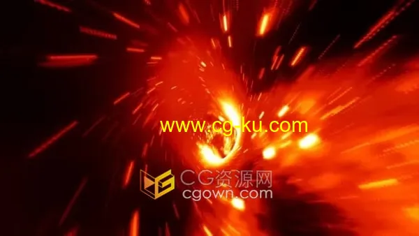 漩涡火焰穿越隧道循环动画VJ背景视频素材下载的图片1