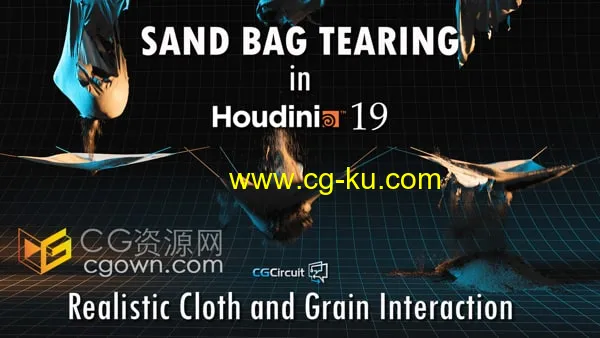 Houdini19版本学习制作沙袋撕裂特效视频教程的图片1