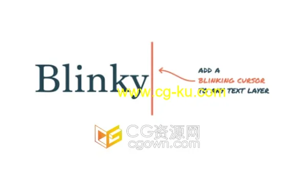 Blinky 1.3 AE脚本一键给文本层添加闪烁的光标效果的图片1