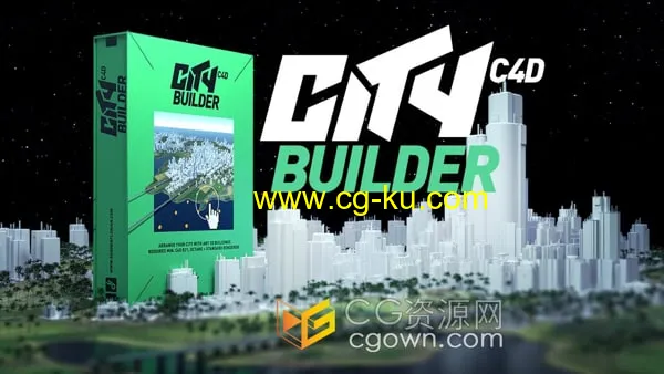 C4D CityBuilder Pro 3D城市建筑生成预设插件的图片1