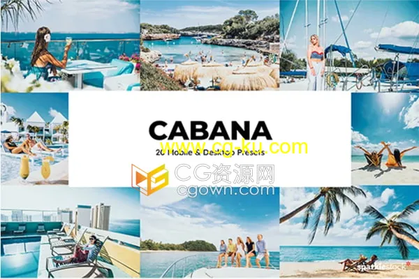 20个阳光明媚热带风格Cabana Lightroom预设和LUTS免费下载的图片1