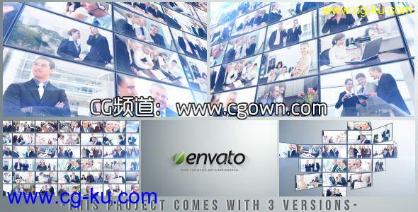 多个视频公司企业标志宣传片头Videohive Multi Video Logo/Text Opener AE模板的图片1