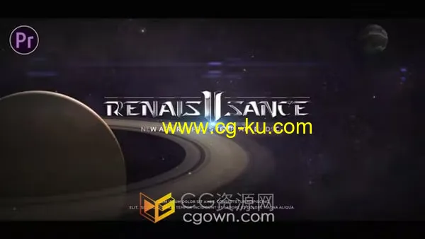 PR预告片模板-宇宙空间行星背景太空预告片金属标题Space Trailer Titles的图片1