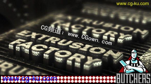 3D工业类片头Videohive Extrusion Factory AE模板-精品推荐的图片1