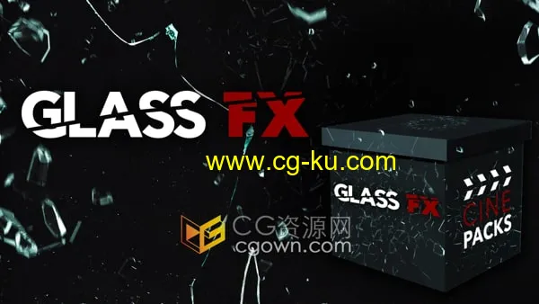 Glass FX 30种玻璃破碎效果视频合成素材带音效文件的图片1